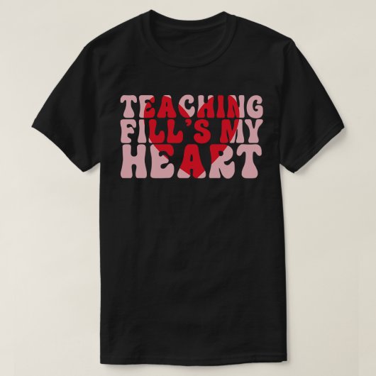 Leren vult mijn hart t-shirt (Design voorkant)