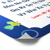 Leren we de ABC's Poster voor Kinderen (Hoek)