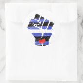 Leren Weerstand Ronde Sticker (Tas)