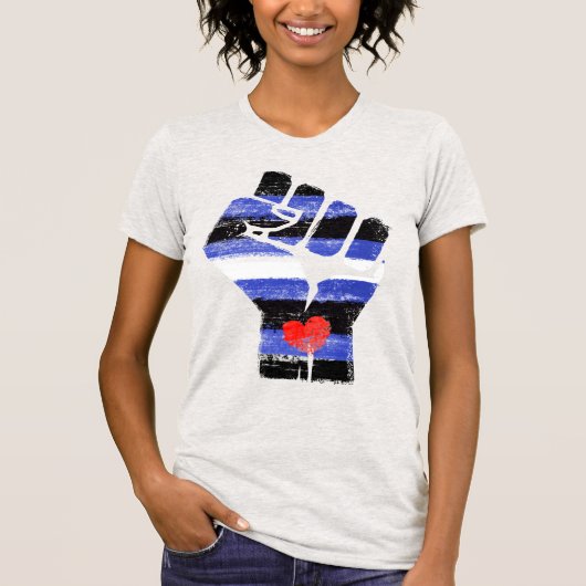 Leren Weerstand T-shirt (Voorkant)