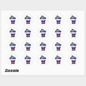 LEREN WEERSTAND VUIST RONDE STICKER (Vel)