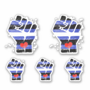 LEREN WEERSTAND VUIST STICKER