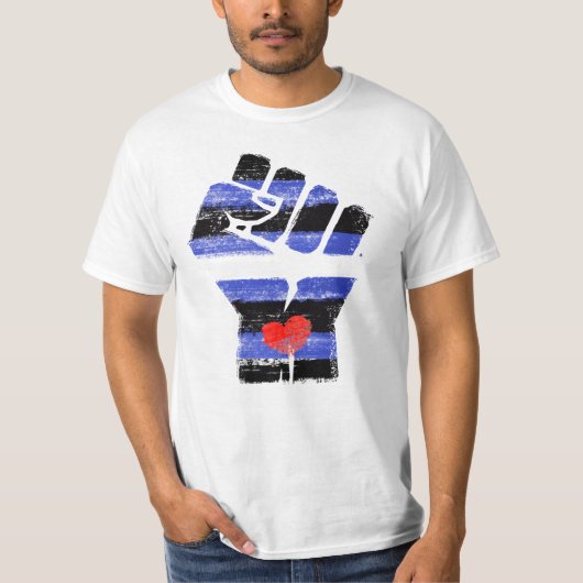 LEREN WEERSTAND VUIST T-SHIRT (Voorkant)