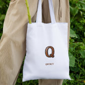 Leren western initiaal monogram Q Tote Bag