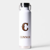 Leren Western Monogram C Waterfles met Reliëf (Voorkant)