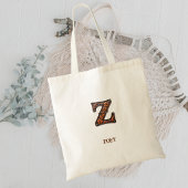 Leren western monogram initialen Z Tote Bag