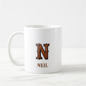 Leren western monogram N Koffiemok (Links)