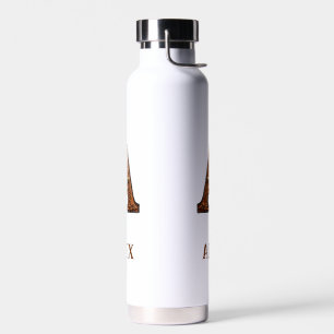 Leren western monogram waterfles met reliëf