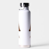 Leren western monogram waterfles met reliëf (Rechts)