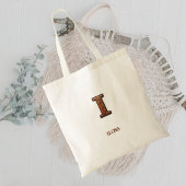 Leren Westerse Initiaal Monogram I Tote Bag