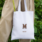 Leren westerse monogram M Tote Bag
