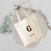 Leren westerse monogram tas met initialen G