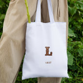 Leren westerse monogram tas met initialen L