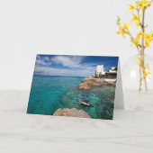 Lerend aan Scuba-uitrusting duik, Cozumel Mexico Kaart (Gele Bloem)