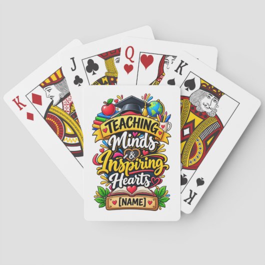Lerende geesten & inspirerende harten pokerkaarten (Achterkant)