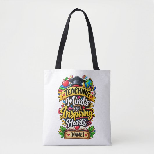 Lerende geesten & inspirerende harten tote bag (Voorkant)