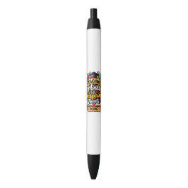 Lerende geesten & inspirerende harten zwarte inkt pen