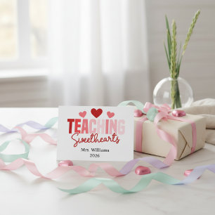 Lerende Liefjes Aanpasbare Klas Valentijnsdag Kaart