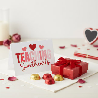 Lerende Liefjes Leraar Valentijns Groet Kaart