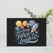 Lerende Toekomstige Leiders Ruimte Planeet Docent Kaart (Staand voorkant)