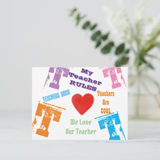 LERER BRIEFKAART (Staand voorkant)