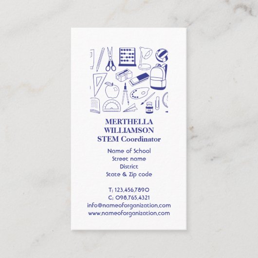 LERER | STEM-apparatuur | Foto-Visitekaartje Visitekaartje (Voorkant)