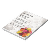 Leringspictoem - Flowers Design Notitieblok (Linkerzijde)