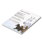 Leringspictoem - Ontwerp van paarden Notitieblok (Linkerzijde)