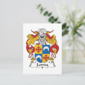 Lerma Family Crest Briefkaart (Staand voorkant)