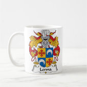 Lerma Family Crest Koffiemok (Links)