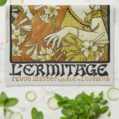 L'Ermitage Art Nouveau Floral Theedoek (Gevouwen)