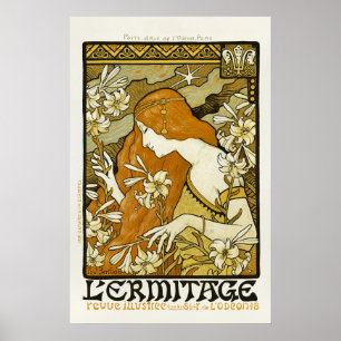 L'Ermitage - Art Nouveau Poster van Paul Berthon