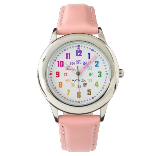 Lernuhr Kinderuhr Schulanfangsgeschenk Horloge (Voorkant)