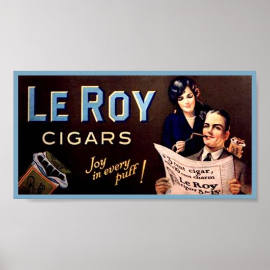 Leroy Cigars Poster (Voorkant)