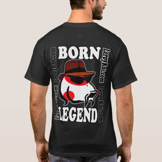 Leroy Koi Born Legend T-shirt met Logo vooraan (Achterkant)
