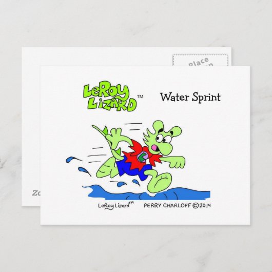 LeRoy Lizard Briefkaart (Voorkant / Achterkant)