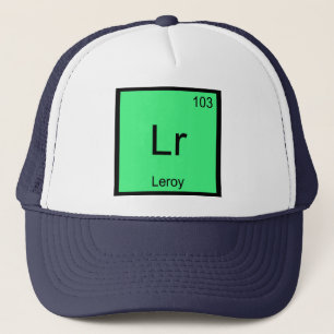 Leroy Naam Chemie Element Periodiek Systeem Trucker Pet
