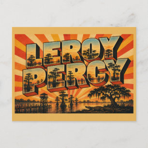 Leroy Percy State Park MS Vintage Reis Kunst Briefkaart