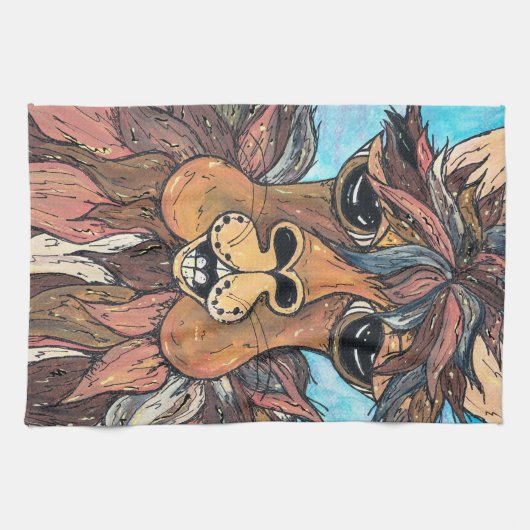 Leroy the Llama Kitchen Towel Theedoek (Horizontaal)