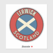 Lerwick, Schotland Sticker (Vel)