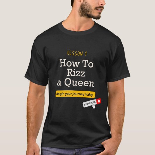 Les 1 - Hoe een koningin te prikken - Donker T-shirt (Voorkant)