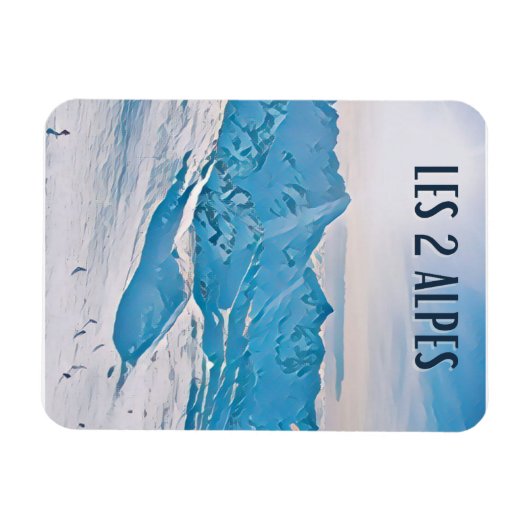 Les 2 Alpes Magneet (Horizontaal)