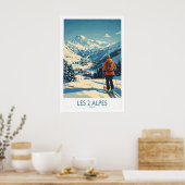 Les 2 Alpes Poster Frankrijk 1 (Keuken)