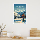 Les 2 Alpes Print Frankrijk 1 (Keuken)
