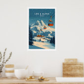Les 2 Alpes Ski Print 1 (Keuken)
