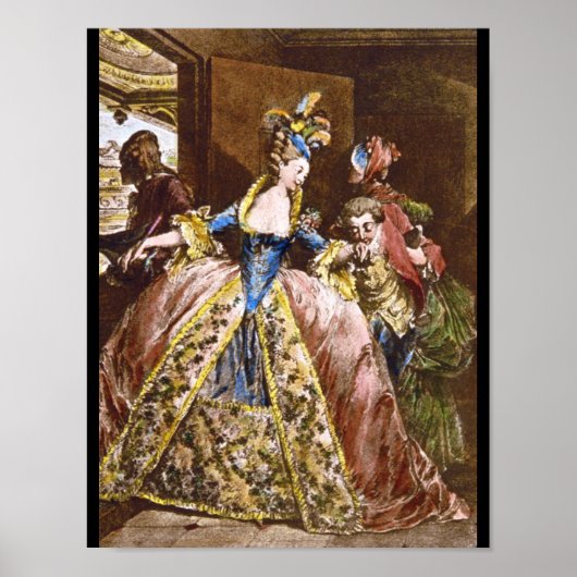 Les Adieux', Jean Michel Moreau_Engravings Poster (Voorkant)