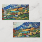 Les Alpilles (F724) Van Gogh Fine Art Visitekaartje (Voorkant / Achterkant)