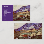 Les Alpilles (F724) Van Gogh Fine Art Visitekaartje (Voorkant / Achterkant)