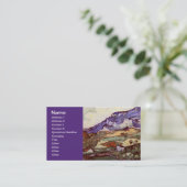 Les Alpilles (F724) Van Gogh Fine Art Visitekaartje (Staand voorkant)