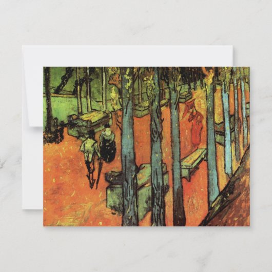 Les Alyscamps, Autumn Leaves van Vincent van Gogh (Voorkant)